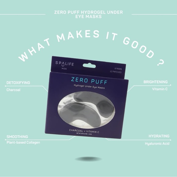 SpaLife Men's Under-Eye Strips ZERO PUFF - Picture 3 of 5
